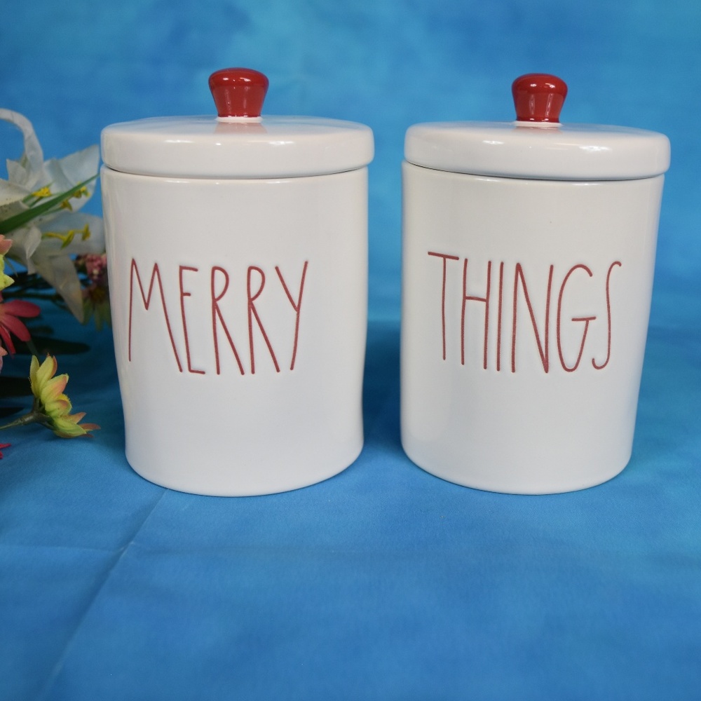 Rae Dunn "MERRY & THINGS" Jars